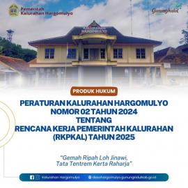 RENCANA KERJA PEMERINTAH KALURAHAN (RKPKAL) TAHUN 2025